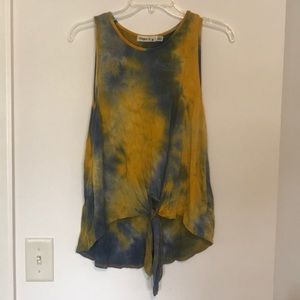 Ginger G tie-dye tan top